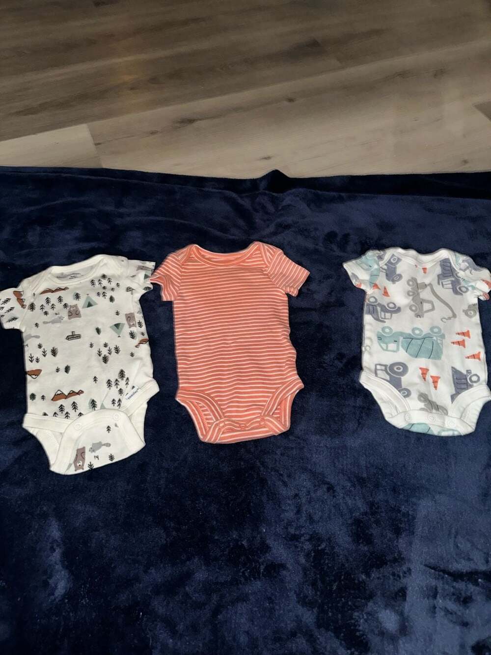 Carter's Child of Mine Bodysuits 3-Pack Newborn White Orange